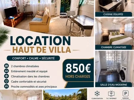 appartement à louer haut de villa