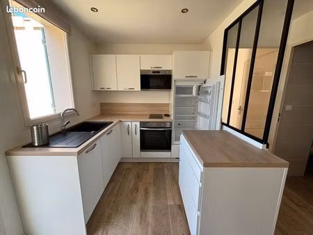 appartement meublé 50m² + jardin + garage