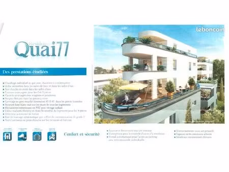 particulier loue t2 coup de coeur  ultra-fonctionnel  terrasse  calme  1mn métro b. de par