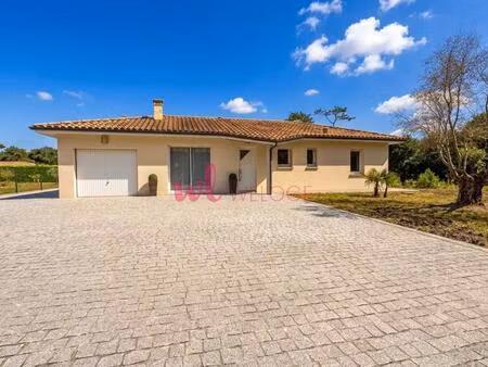 a vendre à boos – rion-des-landes | maison plain-pied 83 m² | terrain 1 600 m² | vue forêt