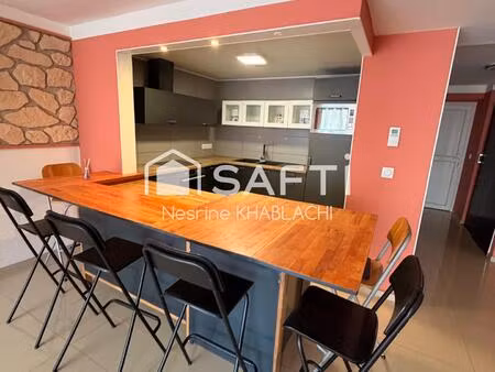 appartement 2ch.  75m2  rdc