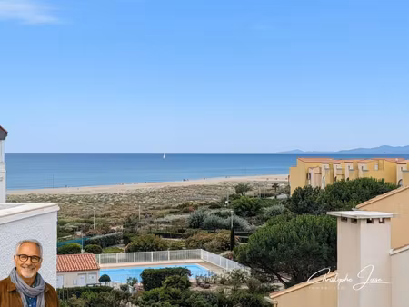 appartement avec loggia vue mer et parking privé