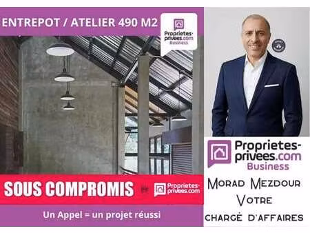 vente entrepôt wattrelos 59150 490m²