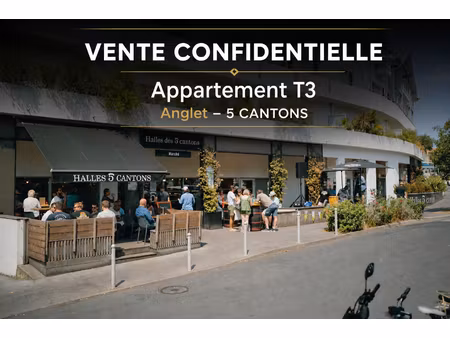 anglet 5 cantons - appartement t3 vendu loué