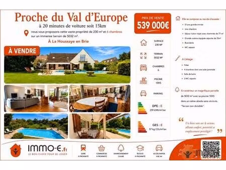 maison de 7 pièces de luxe en vente à la houssaye-en-brie  île-de-france