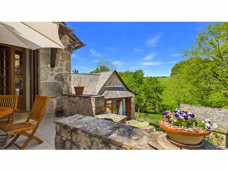 ensemble en pierre d'exception aux portes de l'aubrac ? 4 maisons restaurées  piscine & pa