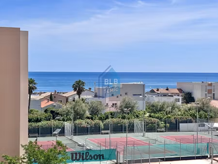 carnon plage : t2 vue mer avec parking privé!