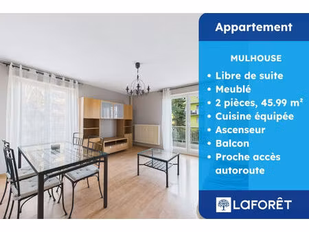 mulhouse appartement 2 pièces avec balcon