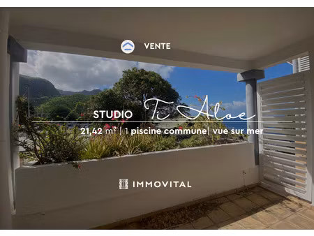 studio dans résidence avec piscine - marina de rivière-sens 
