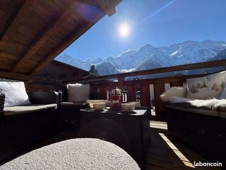 chalet d’exception avec vue mont-blanc et forte rentabilité locative