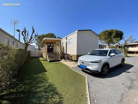 a vendre: mobil home 3 chambres  valras plage