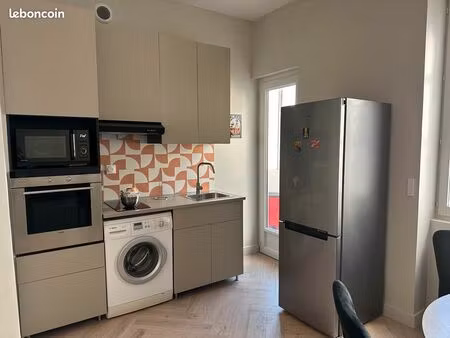 t2 meublé entièrement rénové – lyon 3ᵉ – à 5 min à pied du métro grange blanche