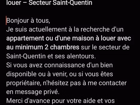 recherche appartement ou maison