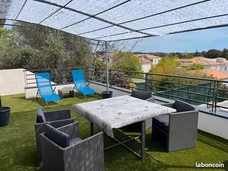 location t2 - grande terrasse et climatisation