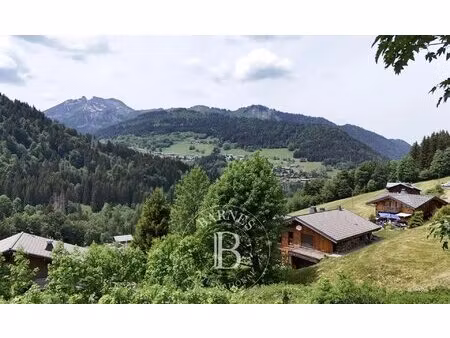 les gets - terrain constructible (viabilisé) - vue exceptionnelle - proche pistes