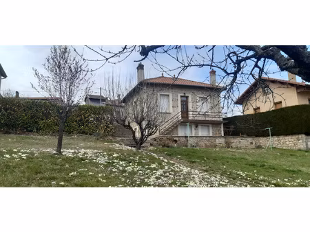 maison en pierres avec jardin