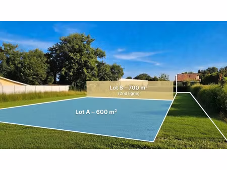 vente terrain à construire 700 m² lanton (33138)