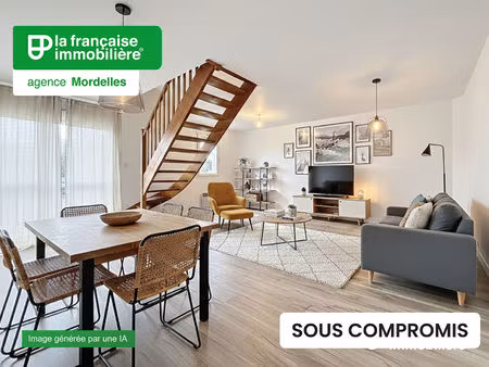 a vendre - centre bourg mordelles - duplex de 65 m² habitables et 78.5 m² au sol