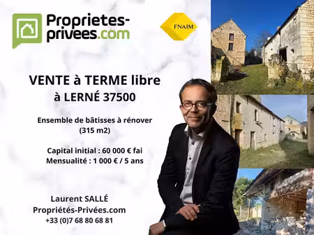 achat maison 11 pièces 315m² lerne 37500