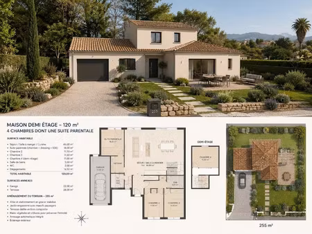 vente maison neuve 5 pièces 120 m² à carnoules (83660)  436 000 €
