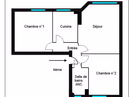 location appartement 3 pièces 42 m² à nanterre (92000)  1 150 €