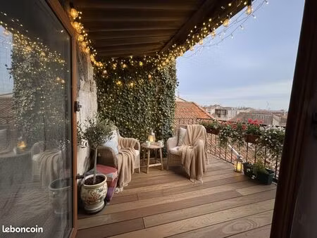 à vendre – studio t1 bis / t2 atypique avec terrasse privative à arles