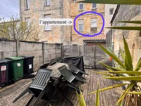 location appartement t1 meublé à bordeaux (33000) : à louer t1 meublé / 21m² bordeaux