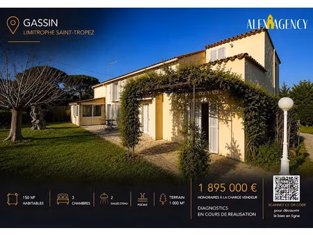 vente villa 4 pièces 150 m² à saint-tropez (83990)  1 895 000 €