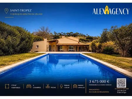 vente villa 5 pièces 170 m² à saint-tropez (83990)  3 495 000 €