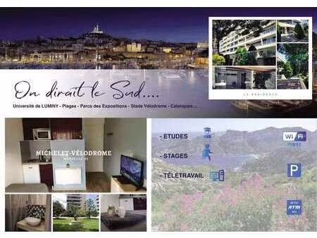 location appartement t1 meublé à marseille 8e (13008) : à louer t1 meublé / 13m² marseille