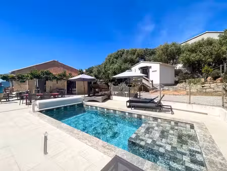 propriano sud corse  propriété exclusive de 265 m2  piscine et vue mer