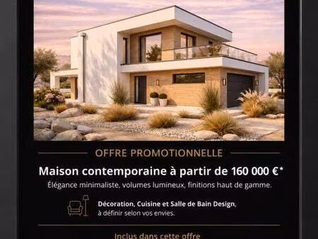 terrain avec maison neuve à vendre