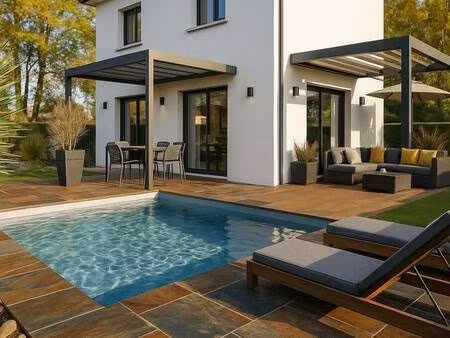 terrain avec maison neuve à vendre