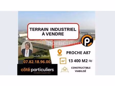terrain constructible viabilisé à vendre