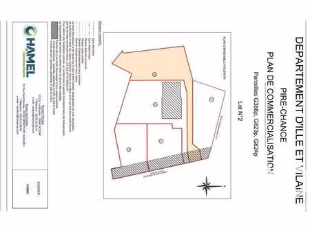 terrain constructible viabilisé à vendre