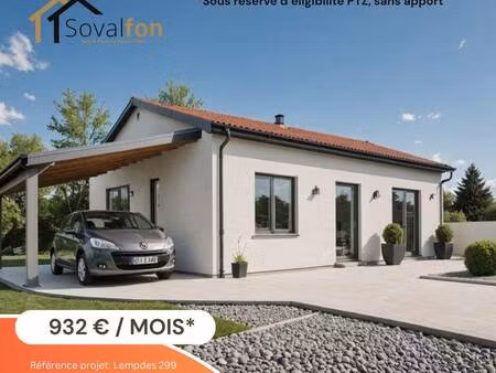terrain avec maison neuve à vendre