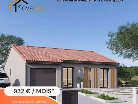terrain avec maison neuve à vendre