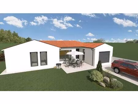 terrain avec maison neuve à vendre