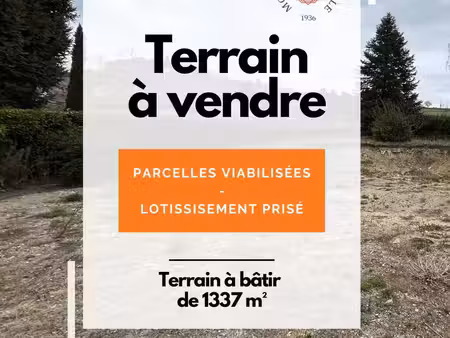 terrain constructible à vendre