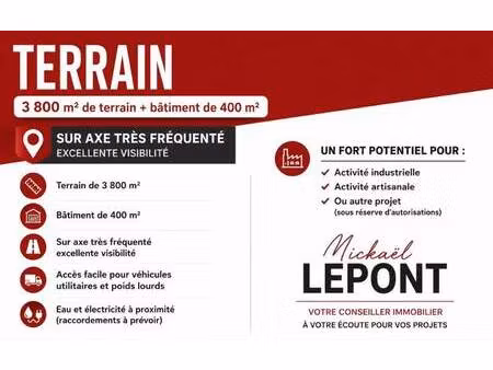 terrain constructible à vendre