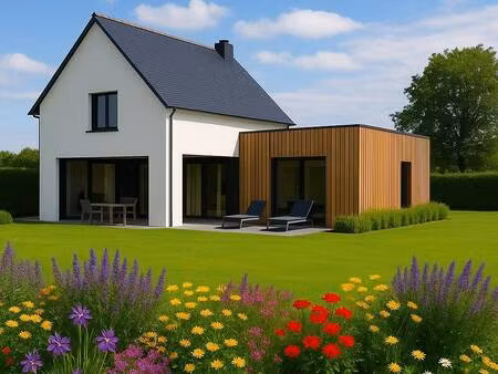 terrain avec maison neuve à vendre