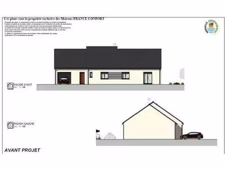 terrain avec maison neuve à vendre