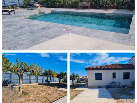 villa 100m2 avec piscine sur terrain 625m2