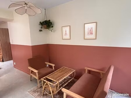 location studio calme au fond d’un jardin