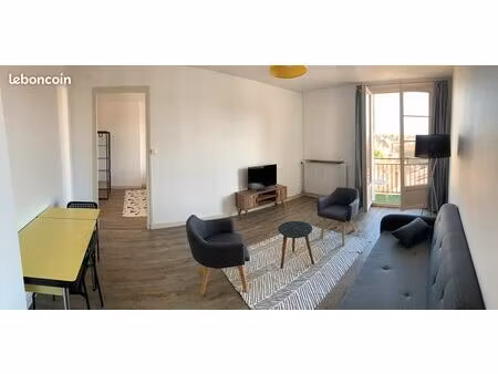 a louer très beau t2 meublé  chalon sur saône centre  balcon  parking facile  670 (chauffa