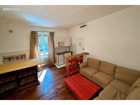 studio meublé rénové 28 m² avec parking – la bâthie