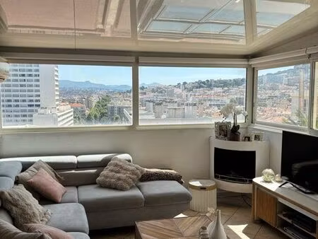 t3 de 76 m² avec terrasse de 27 m² et vue panoramique sur marseille – endoume / samatan