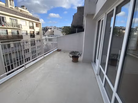 t2 duplex avec terrasse - 53 rue liancourt 75014 paris