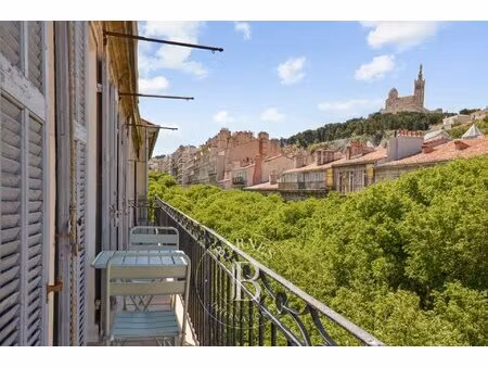 location meublée - marseille 06 - vauban - 3 chambres - balcon avec vue notre dame de la g