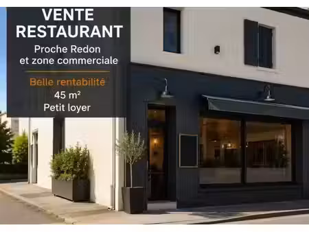 vente commerce 45 m² redon (35600)